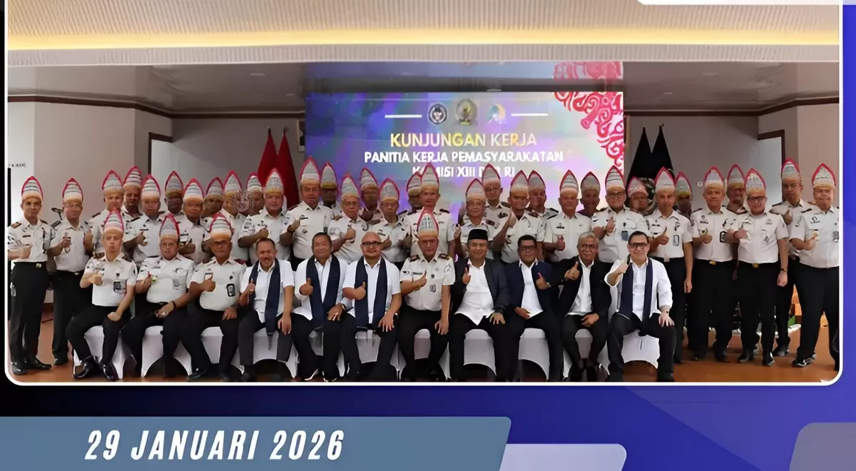 Karutan Sidikalang Saat Hadiri Kunjungan Kerja Komisi XIII DPR RI di Kanwil Ditjenpas Sumut 