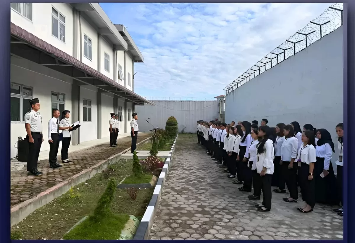 Karutan Humbang Hasundutan dan Jajaran Saat Kegiatan Apel Pagi
