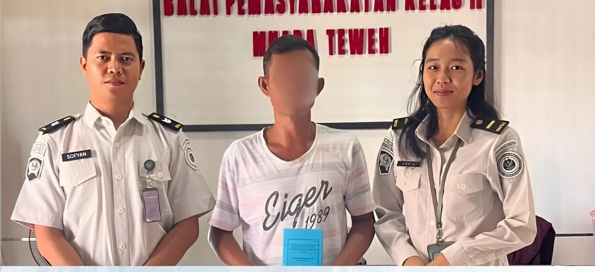 PK Bapas Muara Teweh Bersama Klien Baru