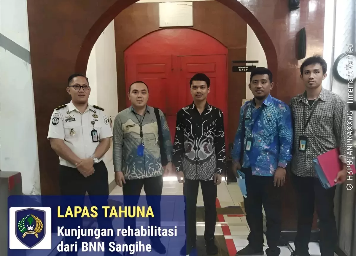 Pegawai Lapas Tahuna Bersama BNNK Kepulauan Sangihe
