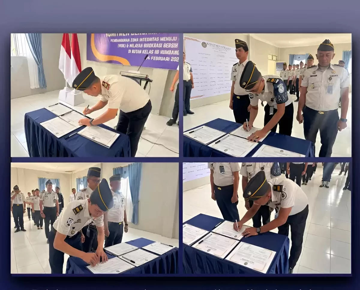 Karutan Humbang Hasundutan dan Jajaran Saat Penandatanganan Komitmen Bersama
