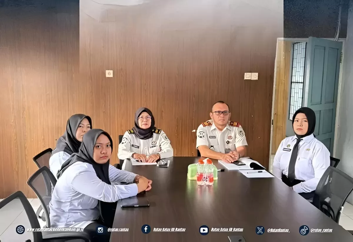 Karutan Rantau dan Jajaran Saat Mengikuti Arahan Dirjenpas
