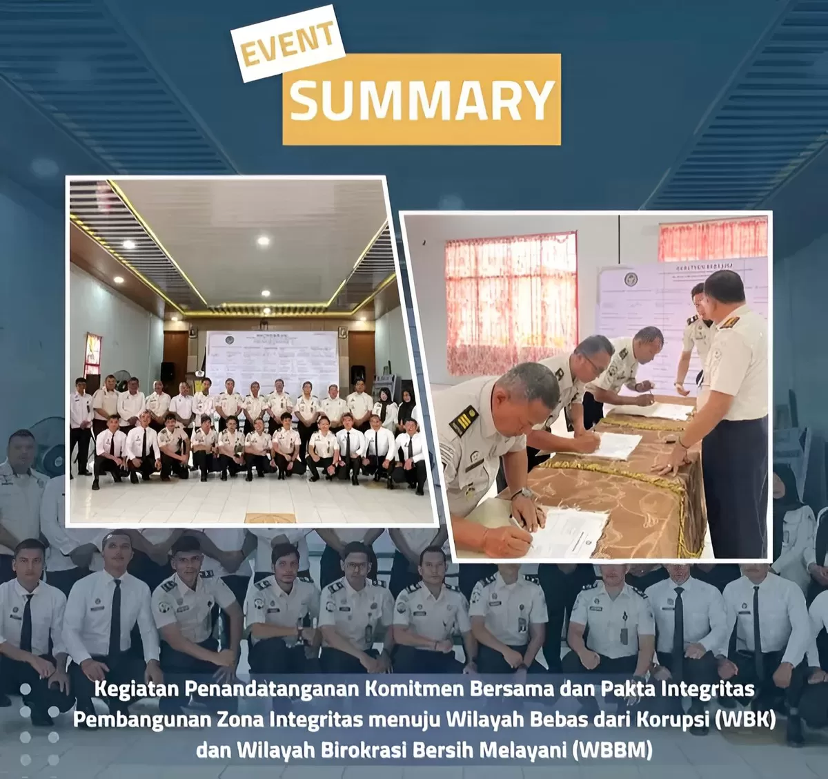 Kalapas Panyabungan dan Jajaran Saat Penandatanganan Komitmen Bersama dan Pakta Integritas