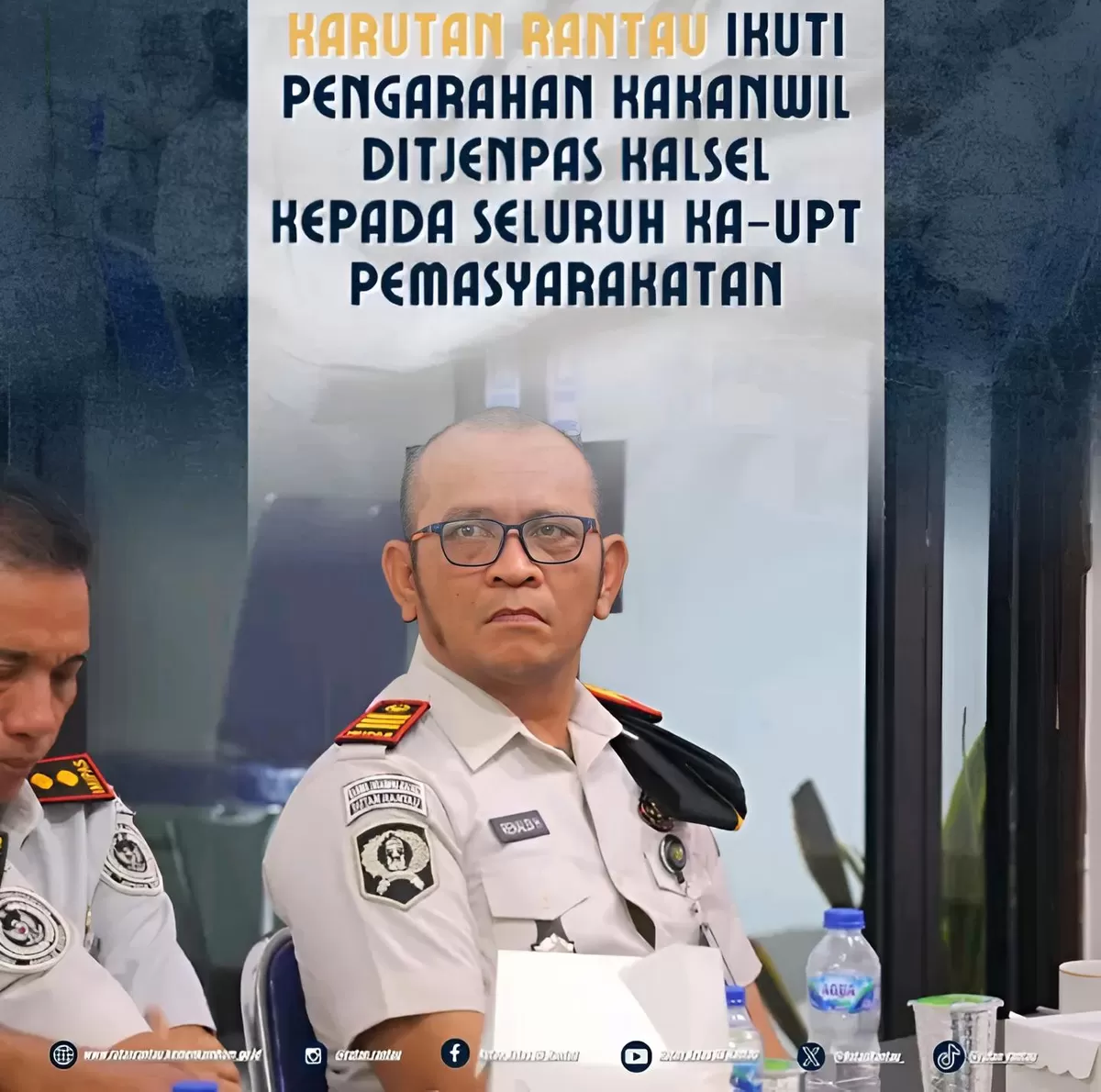 Karutan Rantau Saat Mengikuti Pengarahan Kakanwil Ditjenpas Kalsel