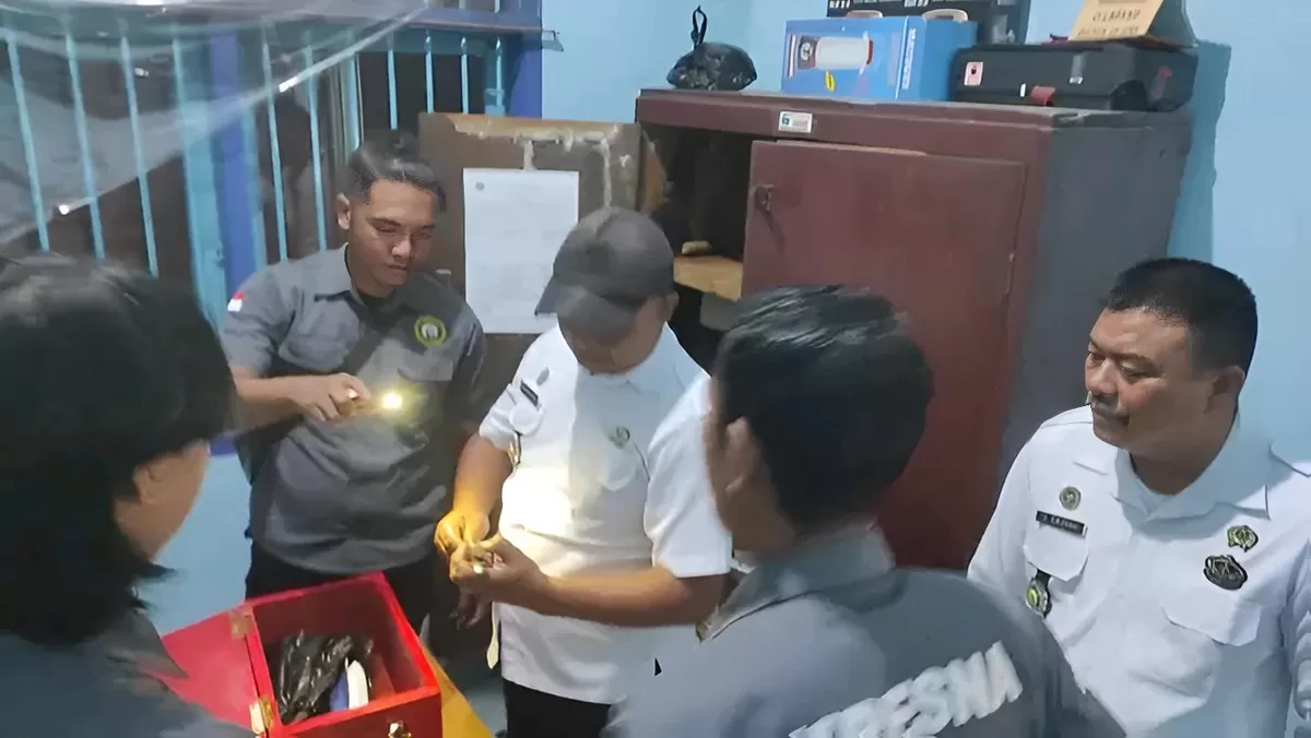 Petugas Lapas Tahuna Bersama Personil Polres Kepulauan Sangihe