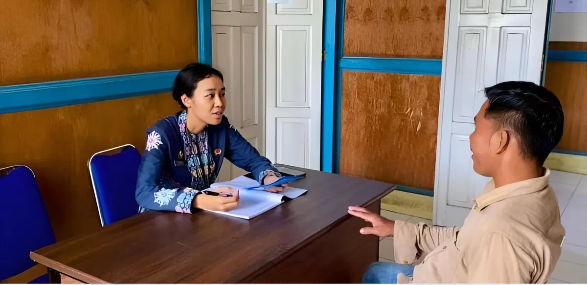 PK Bapas Muara Teweh Bersama Klien Wajib Lapor