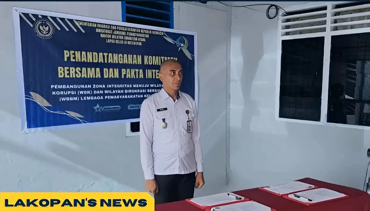 Kalapas Kotanopan Saat Penandatanganan Komitmen Bersama dan Pakta Integritas