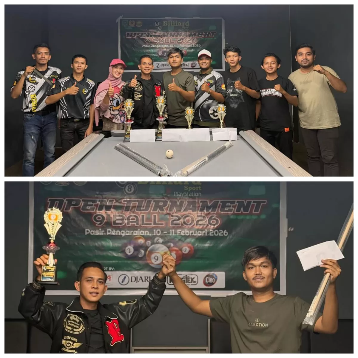 Foto Penyerahan Hadiah Open Turnamen 88 Biliar Rohul: Cetak Bibit Atlet Muda, Bupati Anton Tambah Hadiah Juara (NAWACITAPOST.COM)
