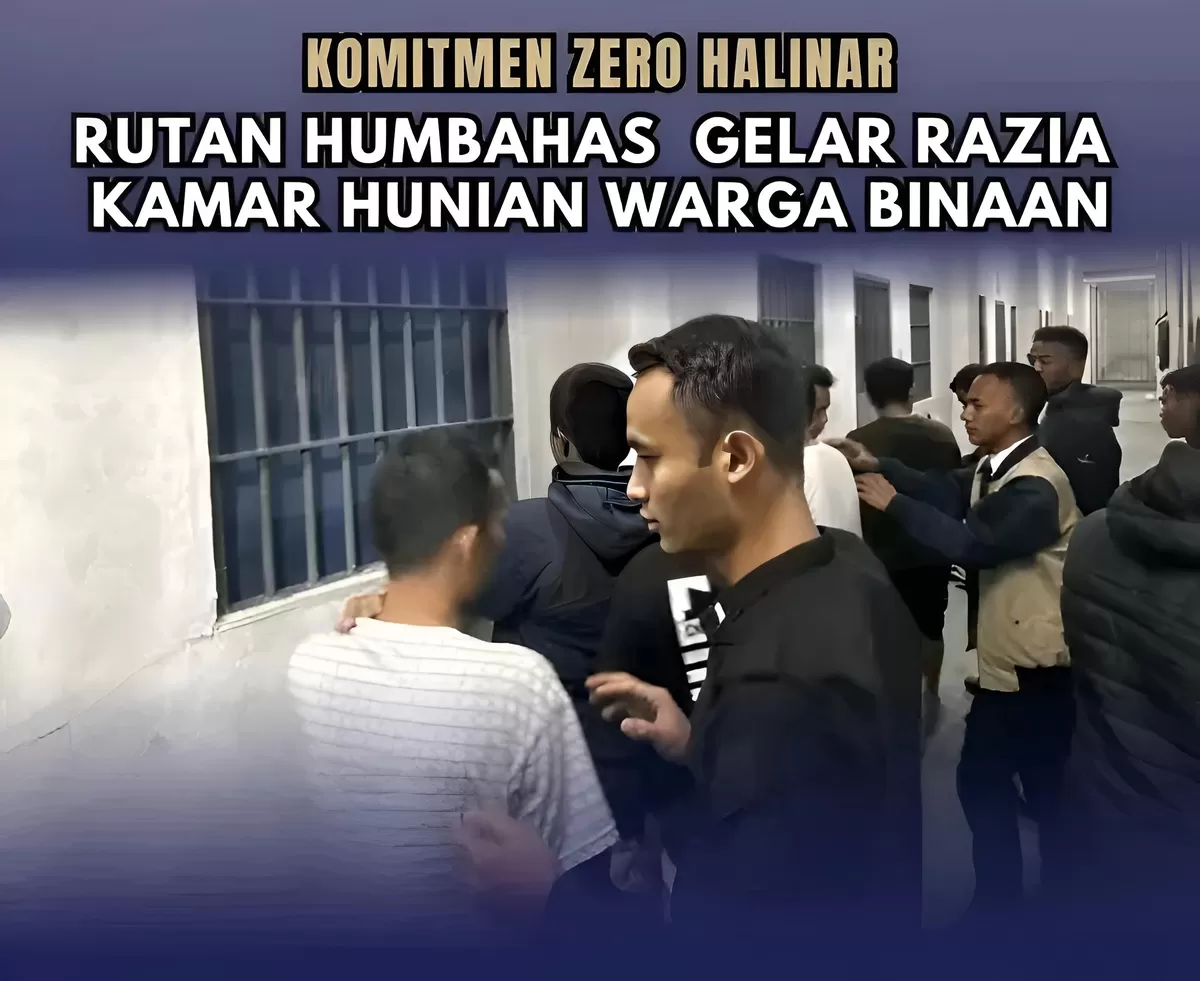 Ka. KPR Rutan Humbang Hasundutan dan Jajaran Saat Kegiatan Razia