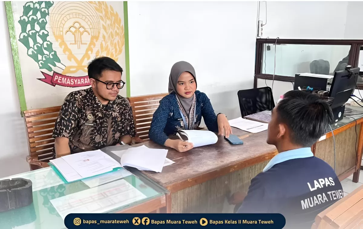 PK Bapas Muara Teweh Saat Kegiatan Litmas di Lapas Muara Teweh