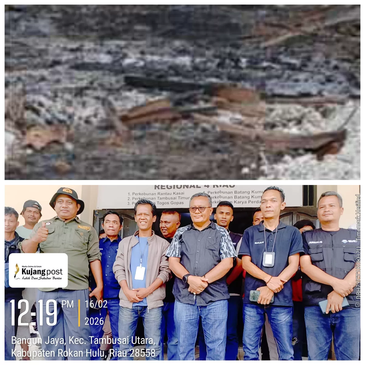 Foto: Terkait Pengerusakan Dan Pembakaran Pos PT RGK Di Kebun Rantau Kasai, Ini Kata Manajemen PT APN Regional IV  (NAWACITAPOST COM)