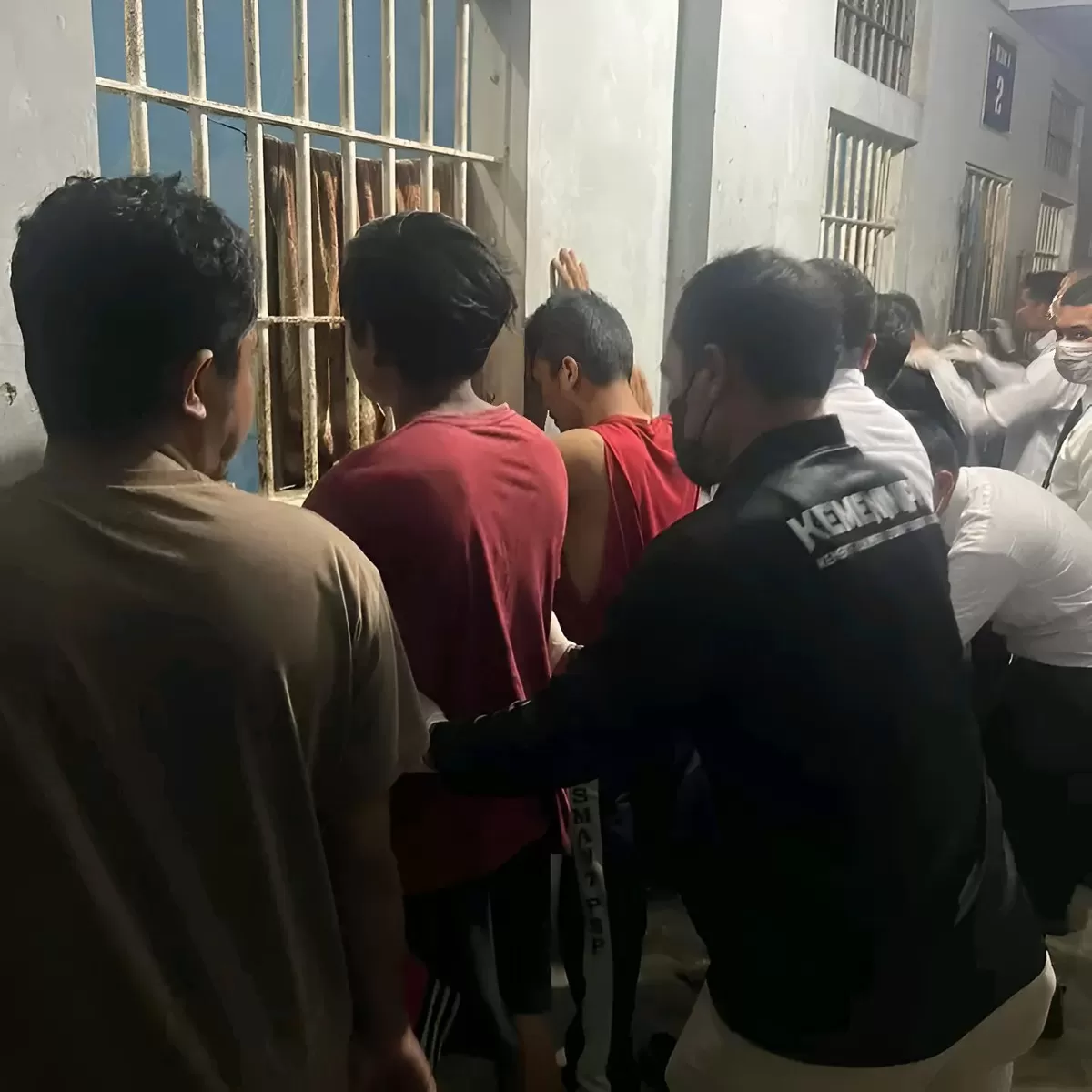 Petugas Lapas Padangsidimpuan Saat Kegiatan Deteksi Dini