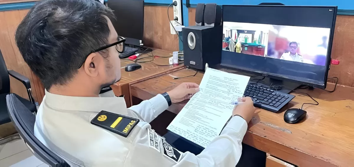 PK Bapas Muara Teweh Saat Kegiatan Sidang ABH di PN Buntok