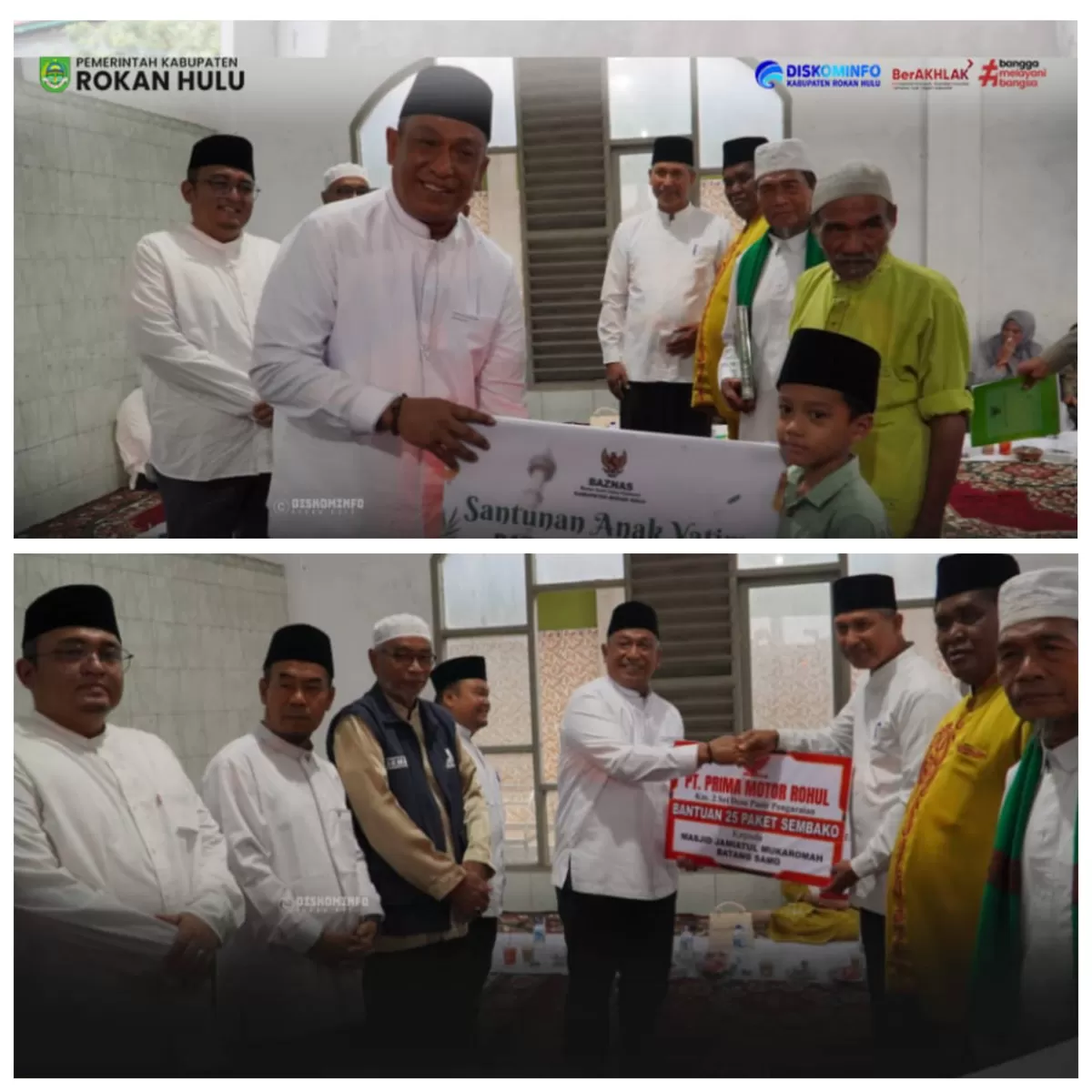 Foto Safari Ramadhan 1447 Hijriah Di Desa Suka Maju, Bupati Rokan Hulu Anton Wujudkan Peduli Nyata Serahkan Berbagai Bantuan    (Diskominfo Rohul )