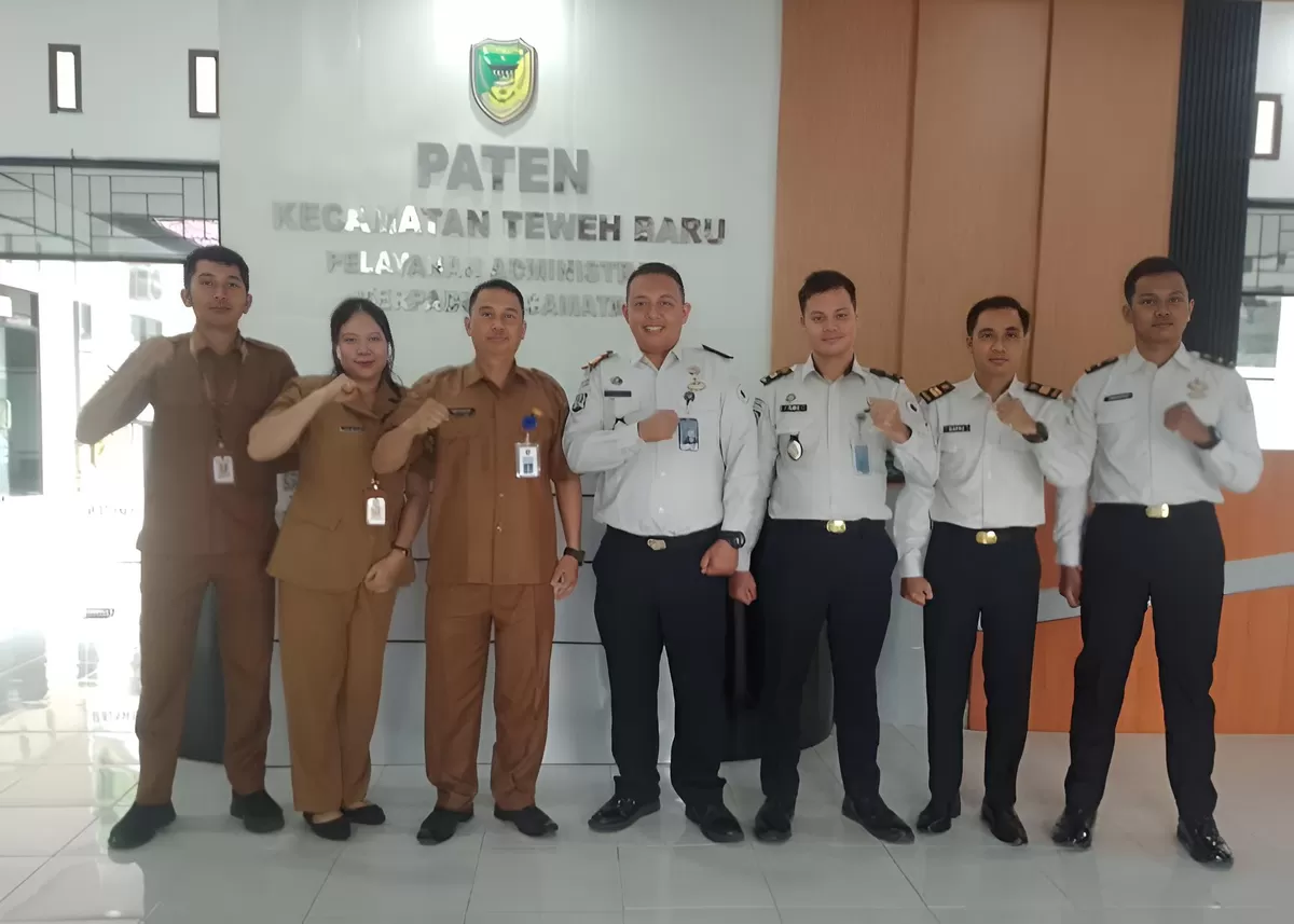 Kabapas Muara Teweh dan Jajaran Saat Koordinasi di Kecamatan Teweh Baru