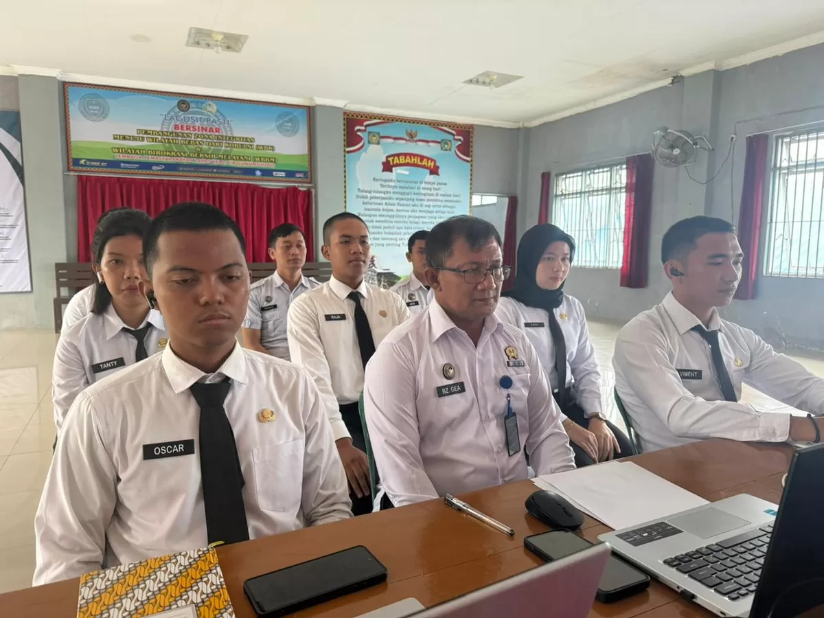 CPNS Lapas Gunungsitoli Saat Mengikuti Pembukaan Latsar