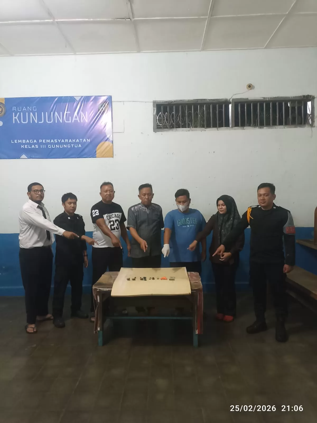 Kalapas Gunungtua dan Jajaran Setelah Kegiatan Penggeledahan