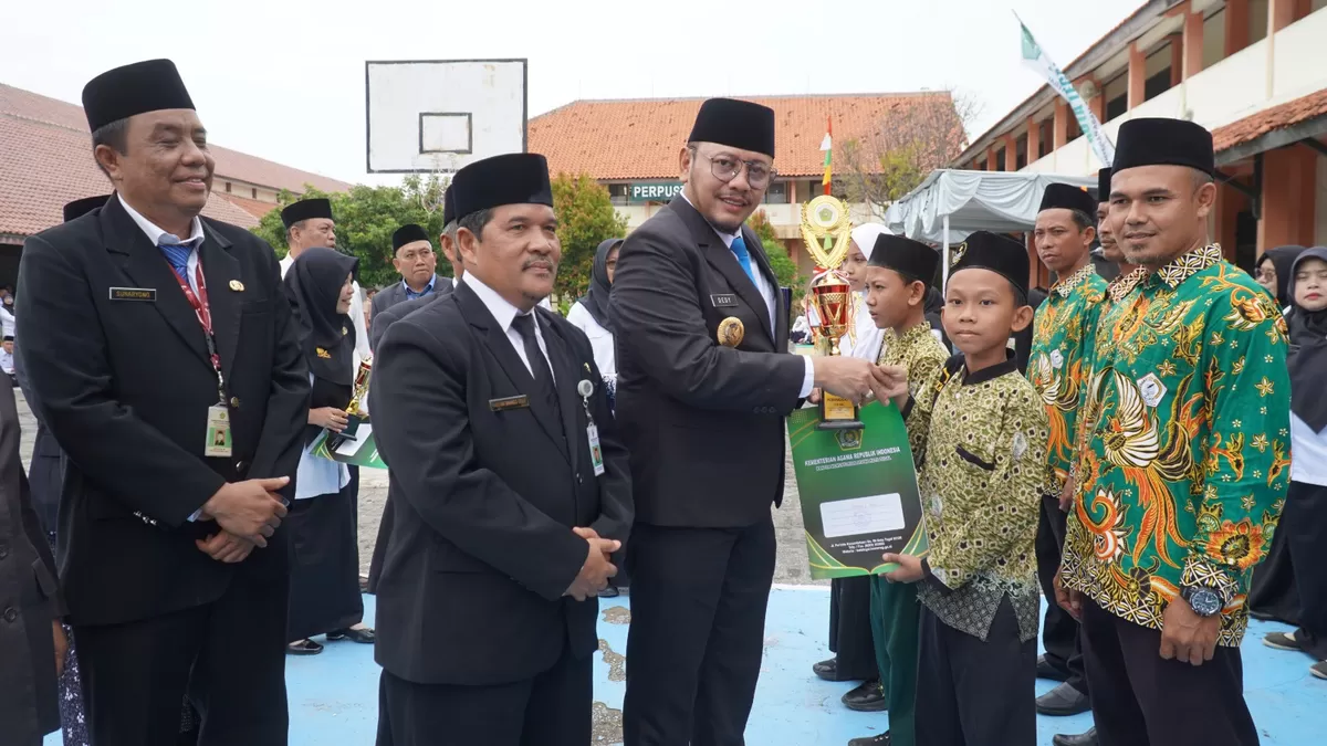 Walikota Tegal pada peringatan HAB di MAN kota Tegal.(Ist/AgusR)
