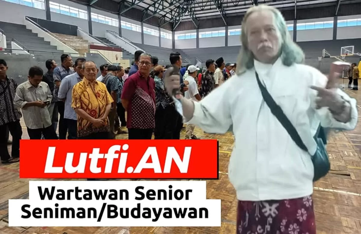 Lutfi AN Background Pelantikan RT Se Tegal timut ( Dok.FB Lutfi AN/DOK FB M Enthieh)