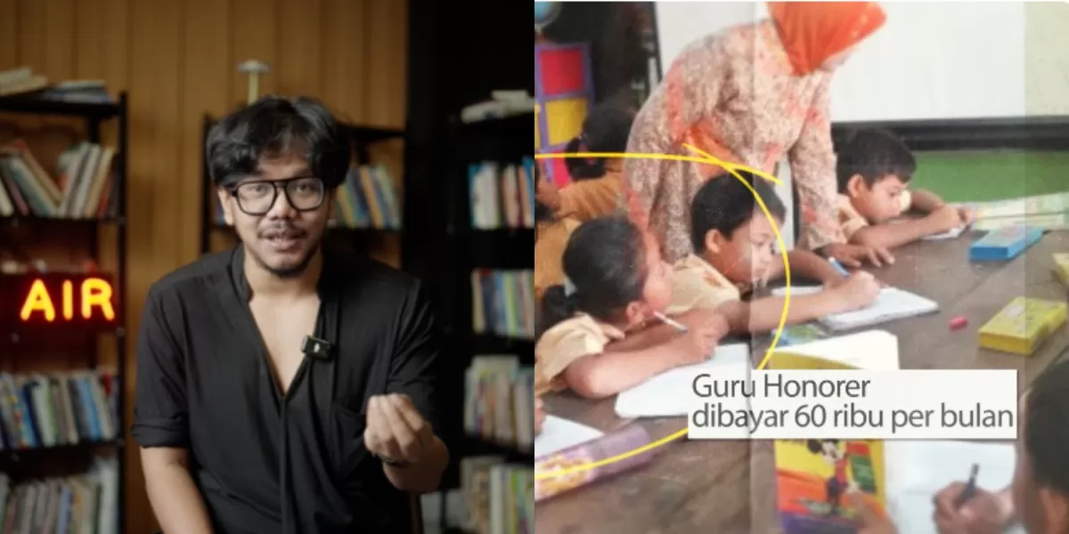 Influencer, Ferry Irwandi menyoroti terkait masalah gaji guru honorer yang dinilai terlalu rendah bagi kesejahteraan mereka. (YouTube.com / Ferry Irwandi)