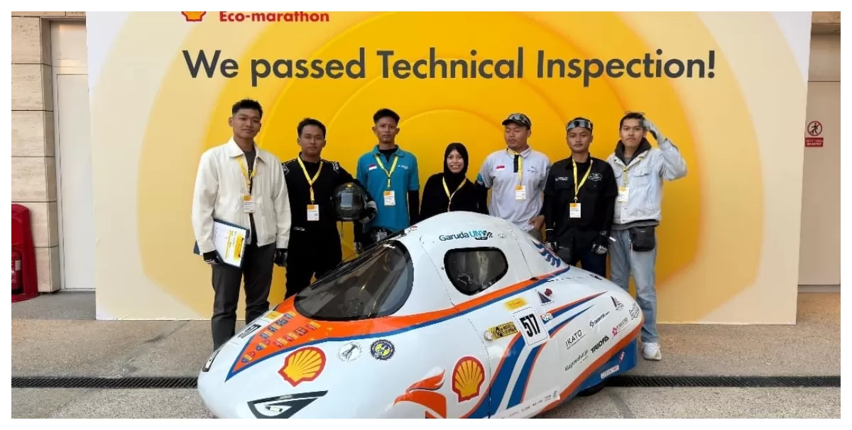 Garuda UNY Team berhasil mendapat peringkat pertama di Shell Eco-Marathon 2026. (Dok.UNY)