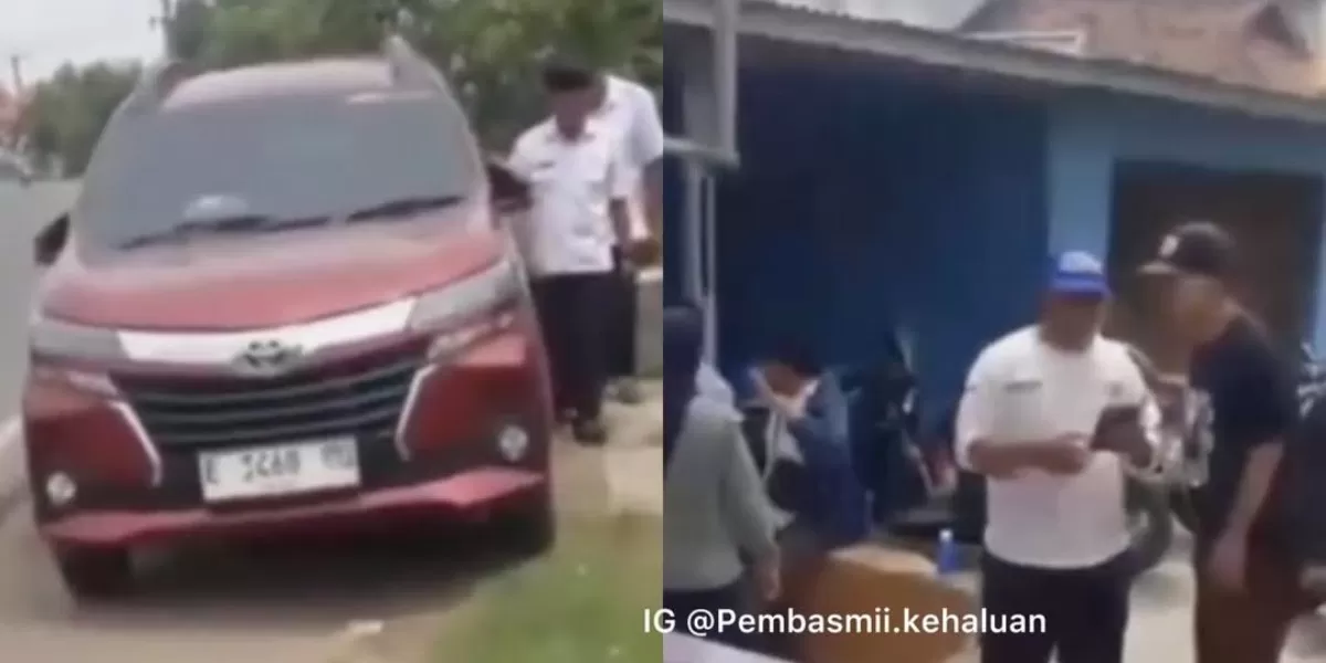 Menyoroti insiden viral kepala SD di Indramayu, Jawa Barat yang diduga jadi korban pencurian saat sedang perbaiki ban mobilnya di jalan raya. (Instagram.com/@pembasmii.kehaluan)