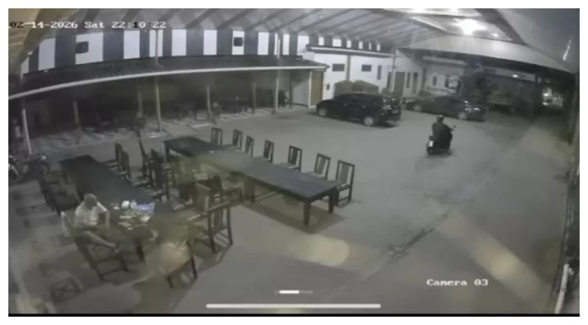 Porongan rekaman cctv penembakan Suami anggota DPRD Jateng di Pekalongan (AGUS R)