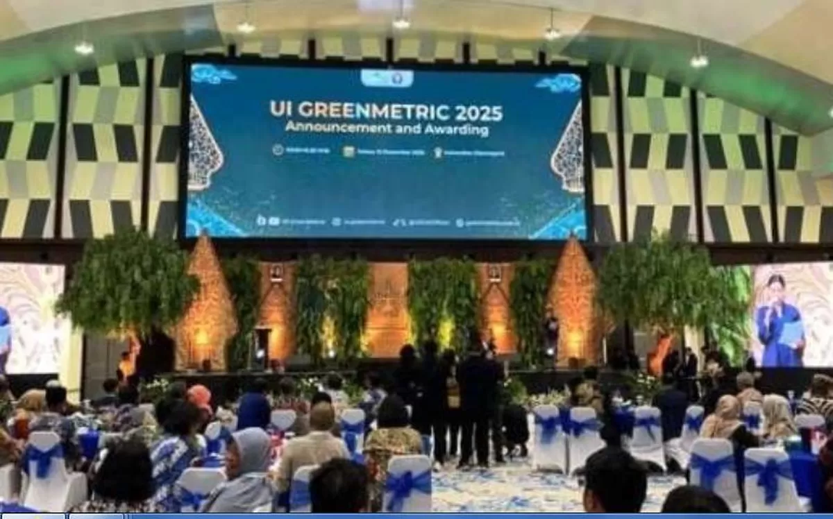 Hasil UI GreenMetric 2025 menetapkan Universitas Bengkulu (Unib) pada peringakat 56 nasional. Acara ini diselenggarakan Undip Semarang, Jawa Tengah pada akhir 2025 lalu.(Foto/Ist)