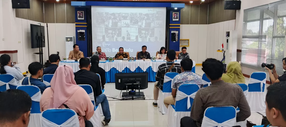 Kantor Wilayah (Kanwil) DJPb Provinsi Bengkulu menggelar relis terkait dana TKD, Dana Desa dan dana APBN lainya yang dialokasikan ke daerah ini tahun 2026.(Foto/Ist)