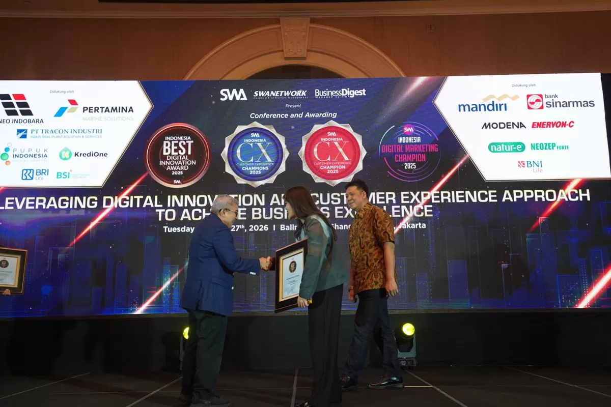 One by IFG dinilai sebagai salah satu praktik unggulan inovasi digital di sektor keuangan dan meraih apresiasi dalam ajang Indonesia Best Digital Innovation 2025 yang digelar Majalah SWA. (Promedia)