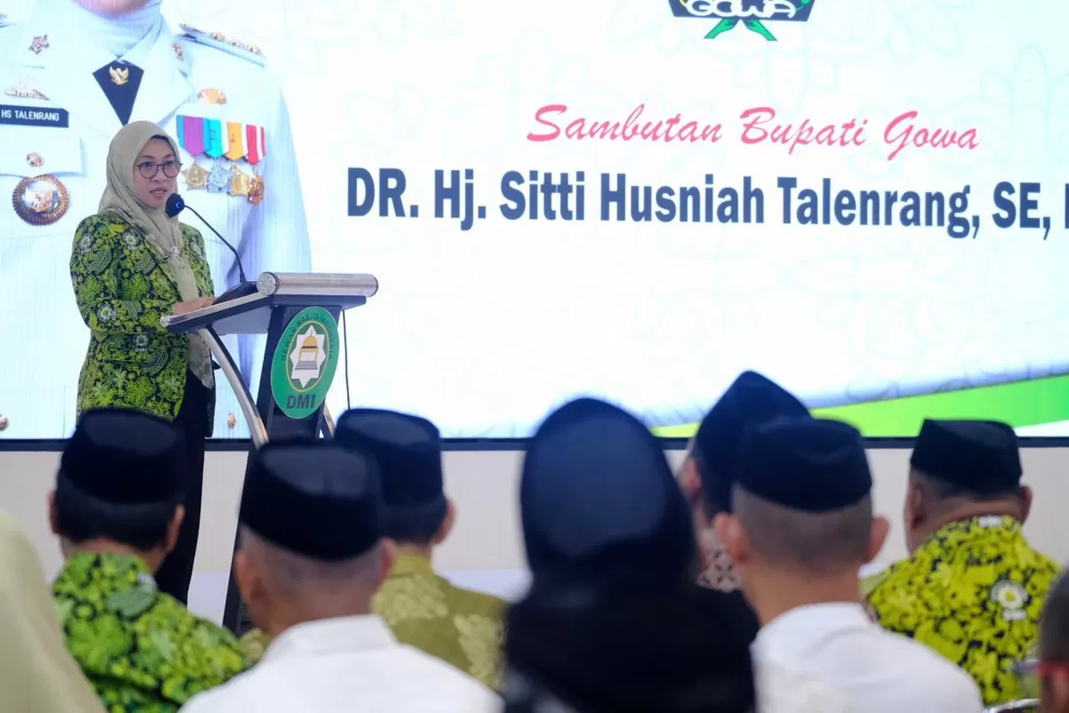 Bupati Gowa, Sitti Husniah Talenrang&nbsp; terpilih Ketua DMI Kabupaten Gowa masa khidmat 2026-2031 pada Musda III DMI Gowa&nbsp; di Baruga Tinggimae, Rumah Jabatan Bupati Gowa, Sabtu (31/1/2026) (Ist)