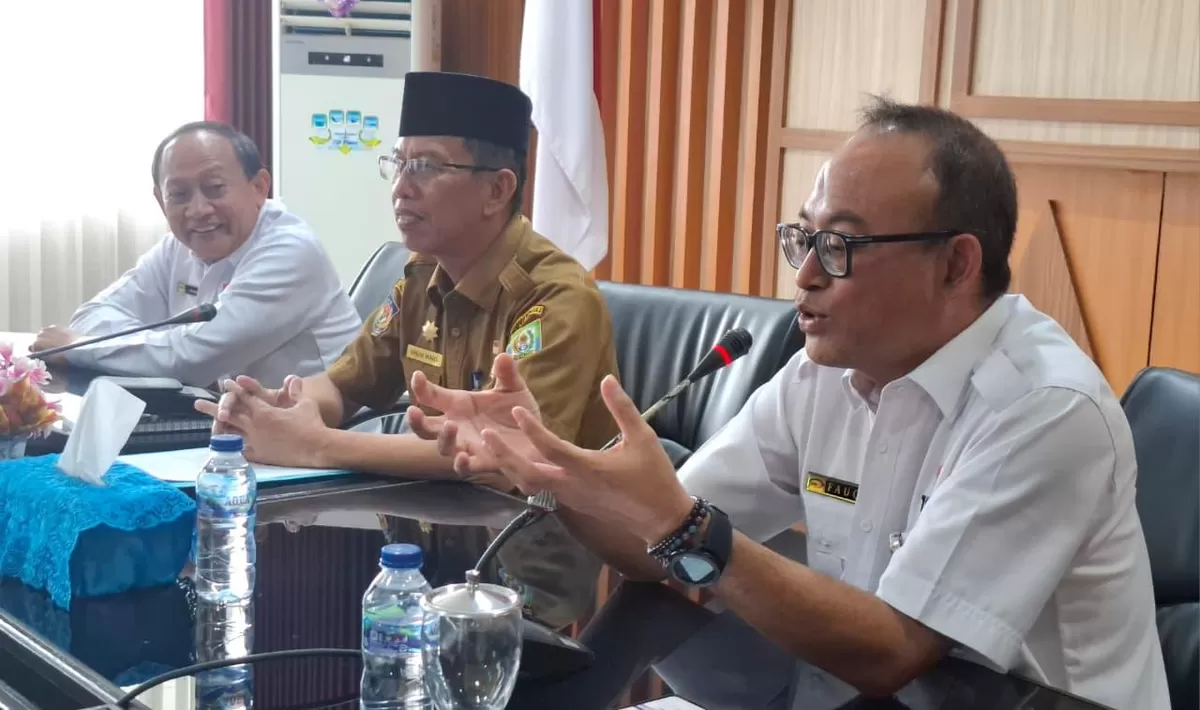 Pemprov Bengkulu gelar Entry Meeting bersama BPKP Bengkulu dalam upaya pengembangan informasi awal pengawasan kemudahan izin investasi di wilayah ini.(Foto/Ist) 
