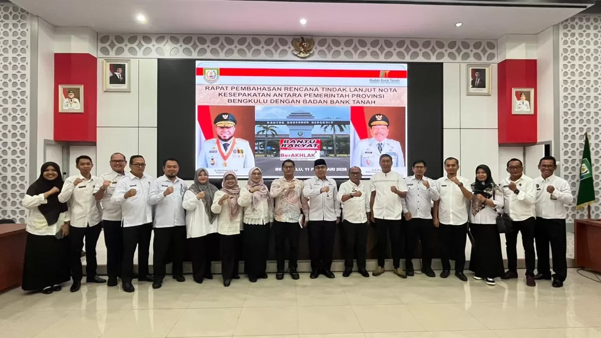 Pemprov Bengkulu menggelar rapat bersama Sekda kabupaten dan kota serta BPN menetapkan 20 lokasi eks HGU perkebunan untuk dikelola dalam rangka peningkatkan kesejahteraan masyarakat .(Foto/Ist)