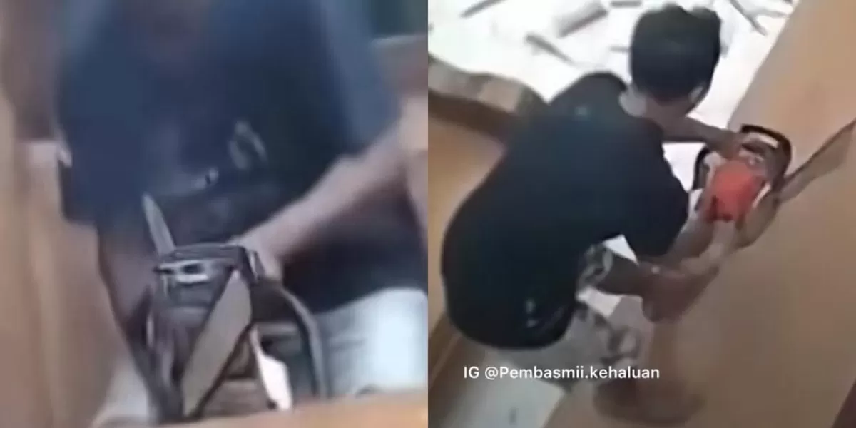 Viral di media sosial, seorang pria di Grobogan nekat membelah perabot hingga melepas genteng rumah di Desa Mlowokarangtalun usai diduga mengetahui perselingkuhan sang istri.
