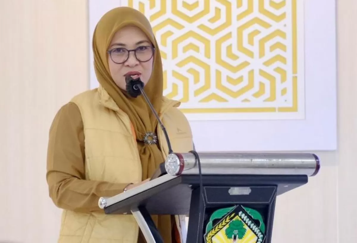 Bupati Gowa, Sitti Husniah Talenrang memberi arahan pada Musrenbang Pemuda Kabupaten Gowa Tahun 2027 di Baruga Tinggimae, Rumah Jabatan Bupati Gowa, Selasa (24/2). (Ist)