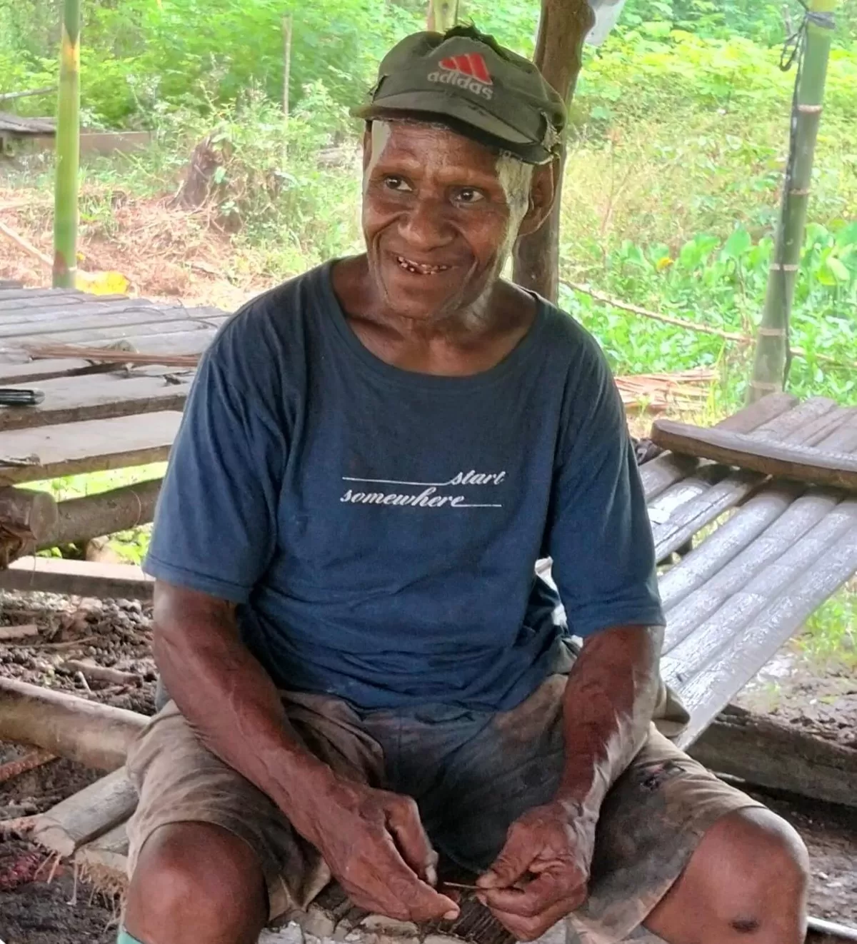 Tokoh adat Ondo Afi Suku Elseng, Enos Waskai (Istimewa)