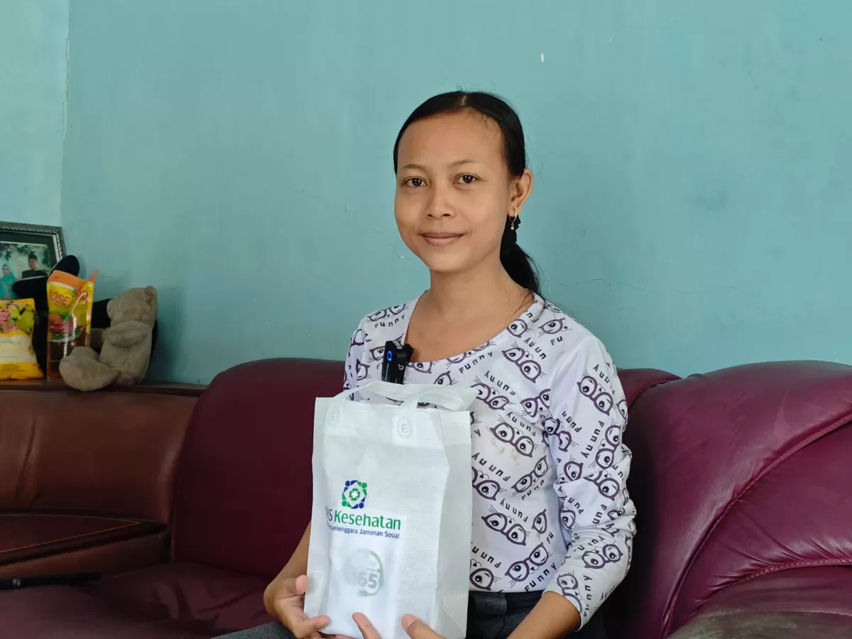 Adelina Puspitasari (30) penderita talasemia yang merasakan manfaat program JKN.