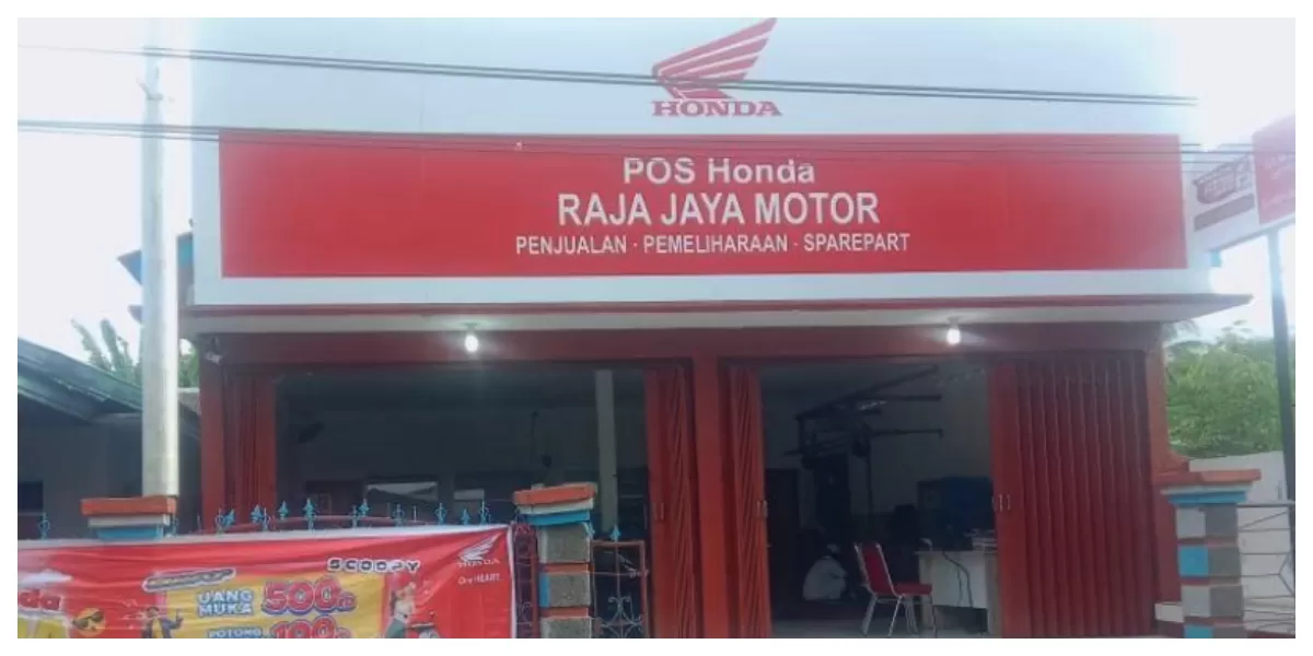 Kantor Diler Honda Raja Jaya Motor Adonara Timur, lokasi pengajuan kredit yang memunculkan polemik permintaan surat nikah adat oleh leasing mitra pembiayaan motor. (Foto Google Maps)