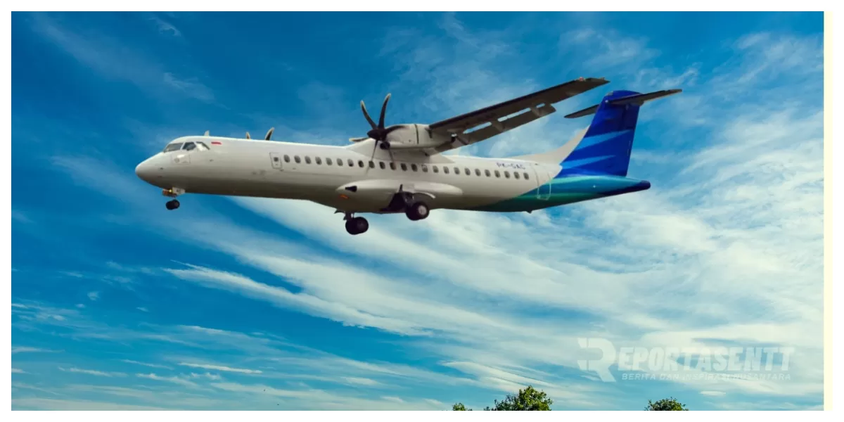 Pesawat ATR 42-500 milik Indonesia Air Transport dengan registrasi PK-THT yang hilang kontak di wilayah Maros, Sulawesi Selatan, Sabtu (17/1/2026) saat penerbangan domestik. (Foto/ist)