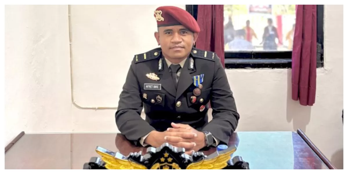 Kanit Reskrim Polsek Maulafa, IPDA Afret Bire. (Foto TBN Polresta Kupang Kota)