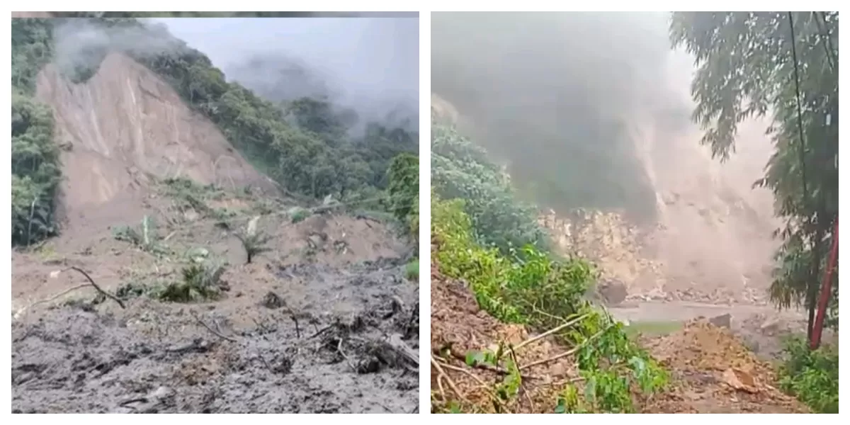 Inilah tanah longsor di kabupaten Manggrai Timur dan Ende. (Foto/ ist)