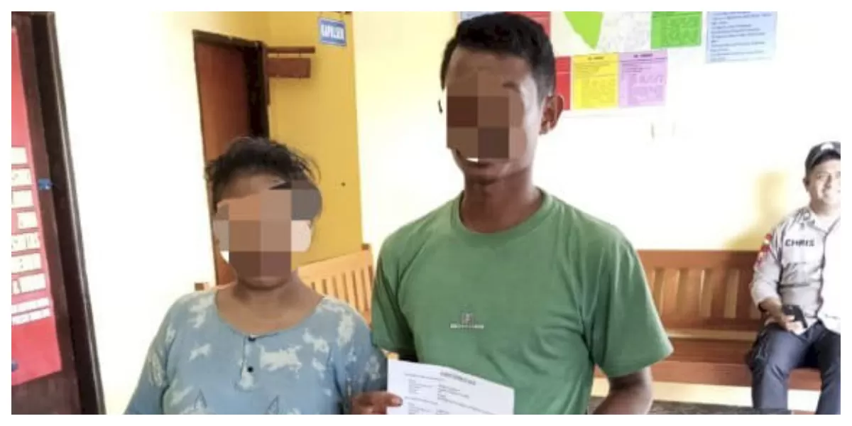 Personel Polsek Maulafa memediasi dua calon pengantin yang terlibat kasus penganiayaan dipicu persoalan helm dan minuman keras di Oepura, Kota Kupang. (Foto TBN Polresta Kupang Kota)