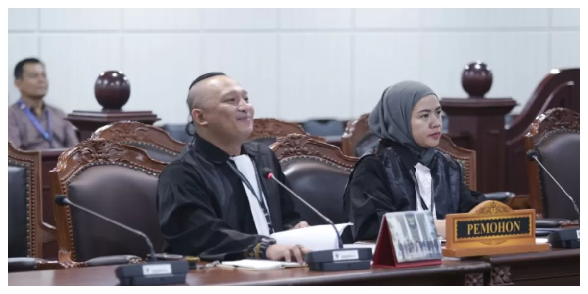 Sidang uji materi UU ASN terkait penempatan Polri aktif pada jabatan sipil pemerintahan pusat,Kamis (12/2/2026). Humas/Bay