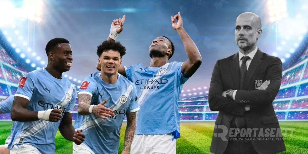 Pep Guardiola memberi instruksi kepada pemain Manchester City saat menghadapi Salford dalam laga kompetisi domestik di Stadion Etihad, Inggris. (Foto by One art)