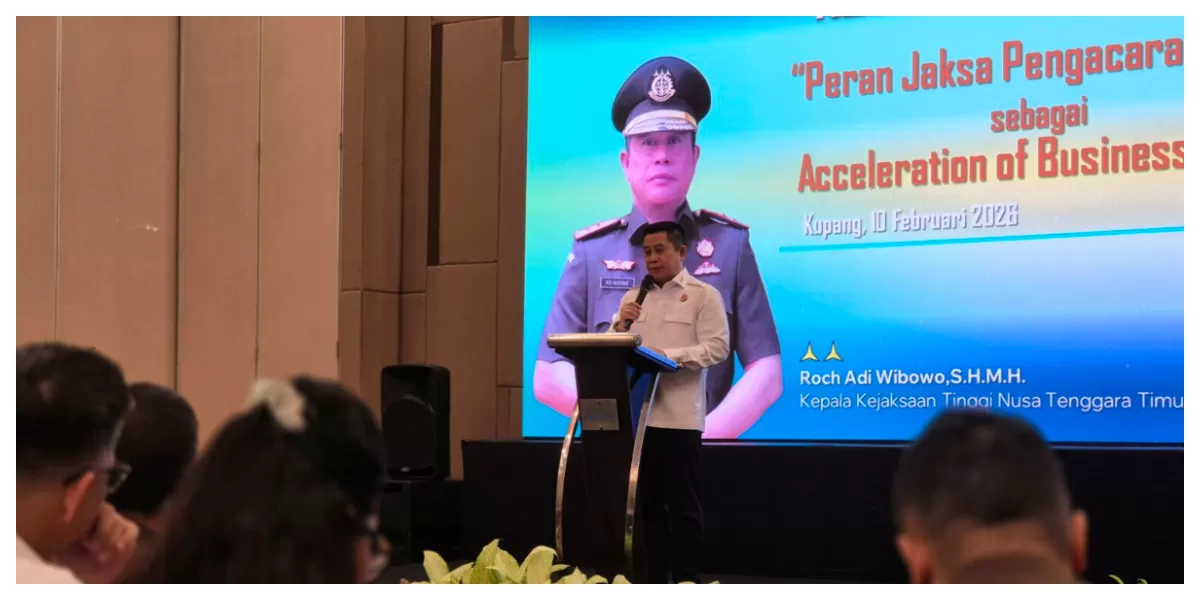 Kepala Kejati NTT bersama jajaran dan manajemen BRI saat FGD evaluasi SKK dan optimalisasi bantuan hukum non-litigasi di Kupang. (Foto kejati-ntt)
