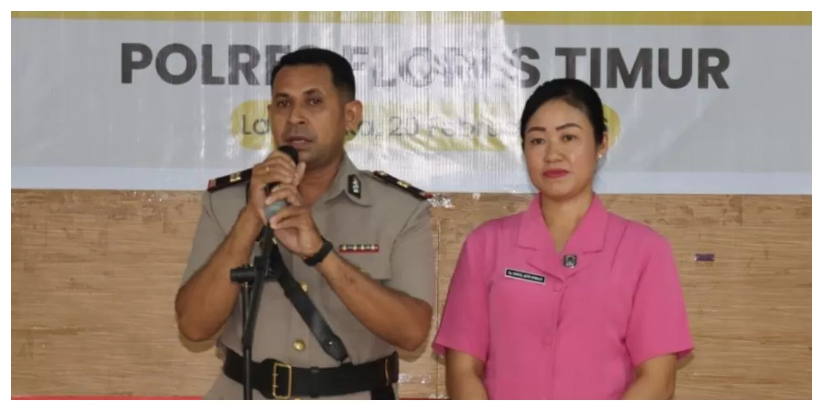 IPTU Yefri Sefrudin Apmalo, saat di Mapolres Flores Timur.