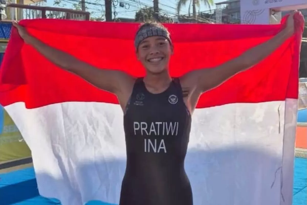 Martina Ayu Pratiwi raih medali terbanyak untuk Indonesia dari cabang Triathlon di SEA Games 2025.  (Dok. Kemenpora)