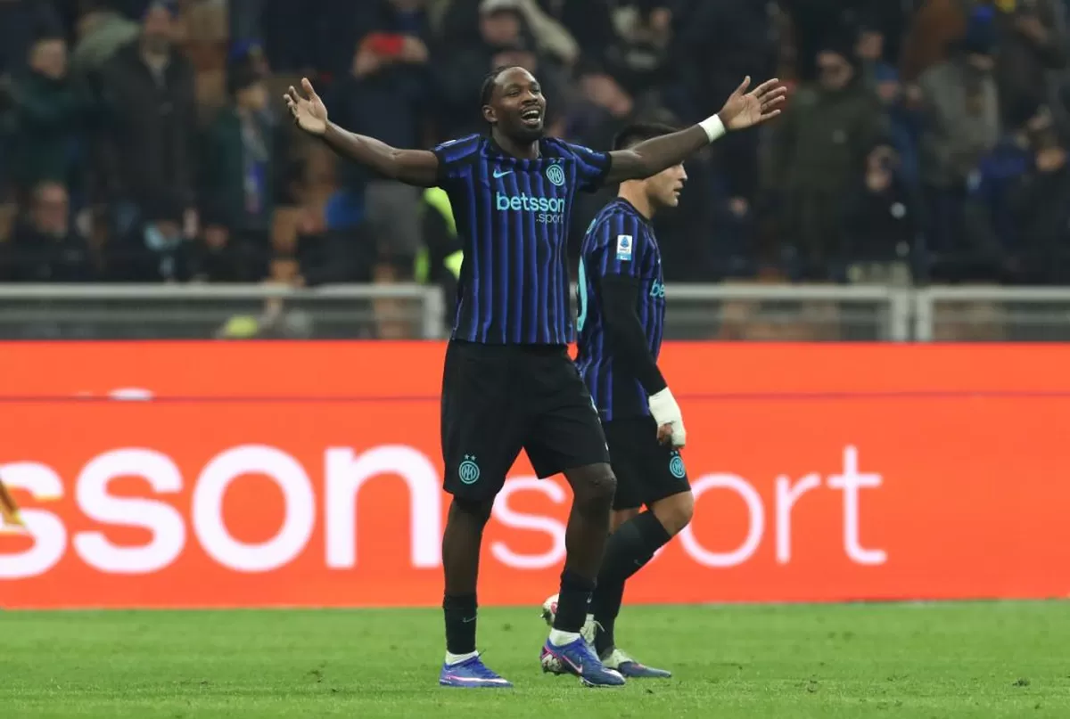 Marcus Thuram ikut berperan mengantar Inter ke puncak klasemen Serie A.