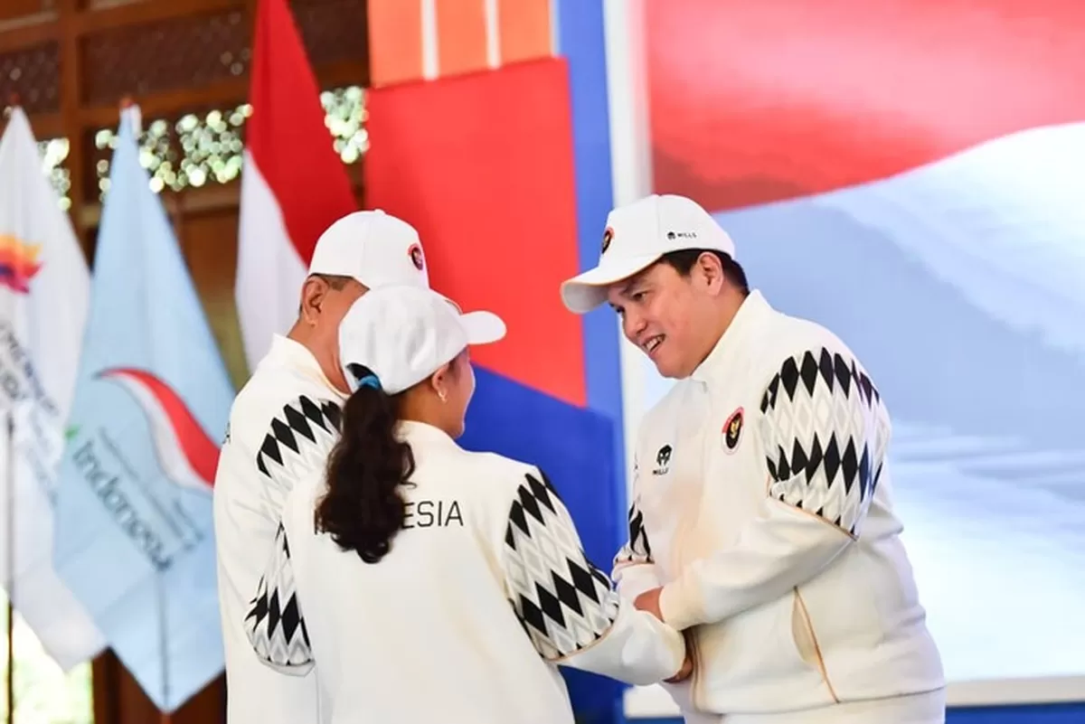 Menpora Erick Thohir mengukuhkan dan melepas Tim Indonesia yang akan berlaga di ASEAN Para Games 2025 Thailand, 20-26 Januari mendatang. (KEMENPORA)