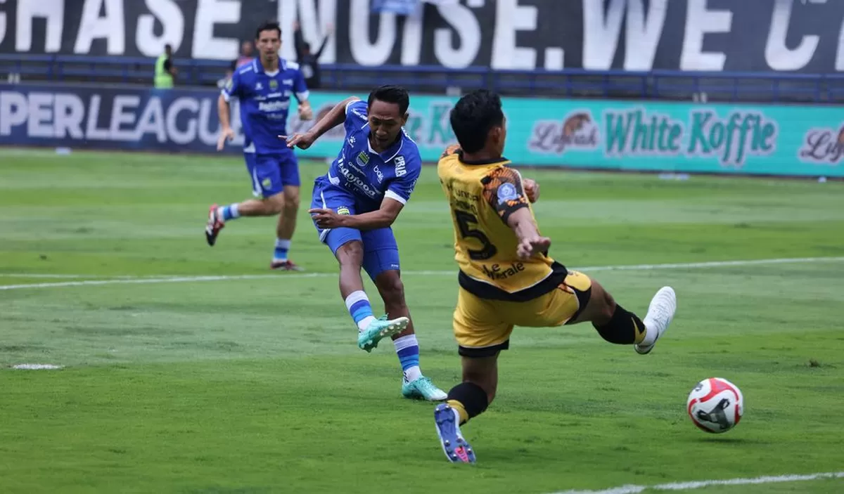 Beckham Putra cetak gol tunggal di laga Persib vs Persija di pekan ke-17 Super League 2025/26 (Persib/Sutanto)